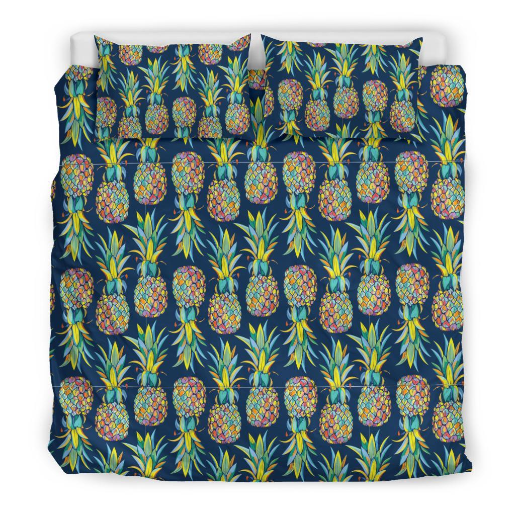 Edm Pineapple Blue Bedding Set-grizzshop