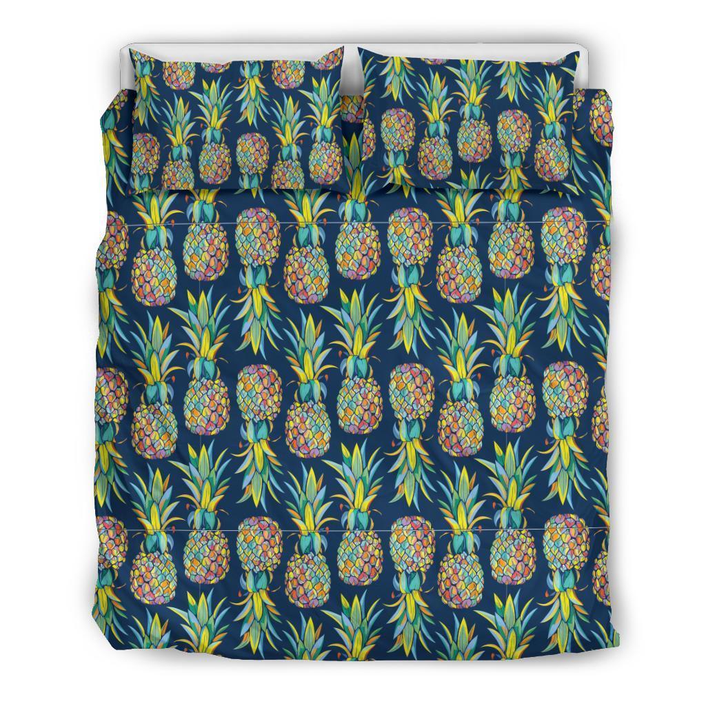 Edm Pineapple Blue Bedding Set-grizzshop