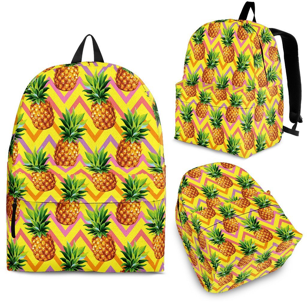 Edm Pineapple Yellow Pattern Backpack-grizzshop