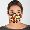 Egg Bacon Pattern Print Face Mask-grizzshop