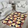 Egg Bacon Pattern Print Floor Mat-grizzshop