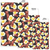 Egg Bacon Pattern Print Floor Mat-grizzshop