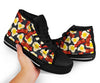 Egg Bacon Pattern Print Men Women's High Top Shoes-grizzshop