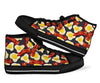 Egg Bacon Pattern Print Men Women's High Top Shoes-grizzshop