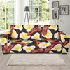 Egg Bacon Pattern Print Sofa Covers-grizzshop