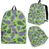 Eggplant Cute Pattern Print Backpack-grizzshop