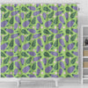 Eggplant Cute Pattern Print Bathroom Shower Curtain-grizzshop