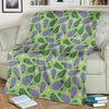 Eggplant Cute Pattern Print Blanket-grizzshop