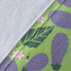 Eggplant Cute Pattern Print Blanket-grizzshop