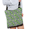 Eggplant Cute Pattern Print Crossbody bags-grizzshop