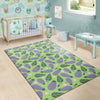 Eggplant Cute Pattern Print Floor Mat-grizzshop