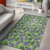 Eggplant Cute Pattern Print Floor Mat-grizzshop