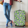 Eggplant Cute Pattern Print Luggage Cover Protector-grizzshop