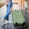 Eggplant Cute Pattern Print Luggage Cover Protector-grizzshop