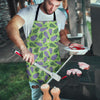 Eggplant Cute Pattern Print Men's Apron-grizzshop