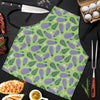 Eggplant Cute Pattern Print Men's Apron-grizzshop