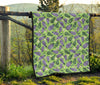 Eggplant Cute Pattern Print Quilt-grizzshop