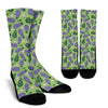 Eggplant Cute Pattern Print Unisex Crew Socks-grizzshop