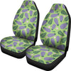 Eggplant Cute Pattern Print Universal Fit Car Seat Covers-grizzshop