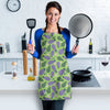 Eggplant Cute Pattern Print Women's Apron-grizzshop