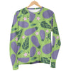 Eggplant Cute Pattern Print Women's Sweatshirt-grizzshop