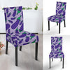 Eggplant Cute Print Pattern Chair Cover-grizzshop