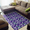 Eggplant Cute Print Pattern Floor Mat-grizzshop