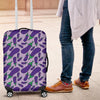 Eggplant Cute Print Pattern Luggage Cover Protector-grizzshop