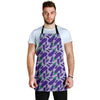 Eggplant Cute Print Pattern Men's Apron-grizzshop