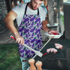 Eggplant Cute Print Pattern Men's Apron-grizzshop