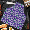 Eggplant Cute Print Pattern Men's Apron-grizzshop