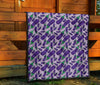 Eggplant Cute Print Pattern Quilt-grizzshop