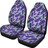 Eggplant Cute Print Pattern Universal Fit Car Seat Covers-grizzshop