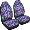 Eggplant Cute Print Pattern Universal Fit Car Seat Covers-grizzshop