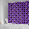 Eggplant Funny Pattern Print Bathroom Shower Curtain-grizzshop