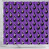 Eggplant Funny Pattern Print Bathroom Shower Curtain-grizzshop