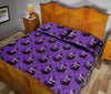 Eggplant Funny Pattern Print Bed Set Quilt-grizzshop