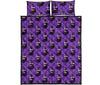 Eggplant Funny Pattern Print Bed Set Quilt-grizzshop