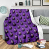 Eggplant Funny Pattern Print Blanket-grizzshop