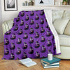 Eggplant Funny Pattern Print Blanket-grizzshop