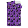 Eggplant Funny Pattern Print Duvet Cover Bedding Set-grizzshop