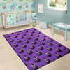 Eggplant Funny Pattern Print Floor Mat-grizzshop