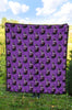 Eggplant Funny Pattern Print Quilt-grizzshop