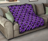 Eggplant Funny Pattern Print Quilt-grizzshop