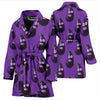 Eggplant Funny Pattern Print Women Long Robe-grizzshop