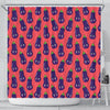 Eggplant Funny Print Pattern Bathroom Shower Curtain-grizzshop