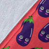 Eggplant Funny Print Pattern Blanket-grizzshop