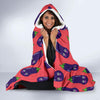 Eggplant Funny Print Pattern Hooded Blanket-grizzshop