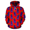 Eggplant Funny Print Pattern Men Women Pullover Hoodie-grizzshop