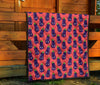 Eggplant Funny Print Pattern Quilt-grizzshop